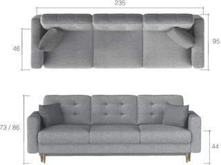 Canapea cu fotoliu stilată cu maxim confort foto 4