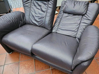 Sofa creslă de piele fotoliu кожаное кресло