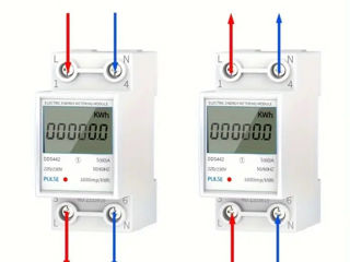Электрический счетчик однофазный на DIN-рейку (220 Вольт), малый размер 35 мм, для дома foto 3