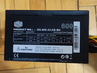 Bloc de alimentare 600 watt cooler master stare ideala