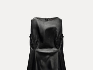 ZARA Rochie Piele Naturala Платье из кожи фото 1