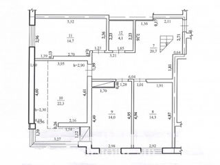 Apartament cu 4 camere, 179 m², Centru, Chișinău foto 6