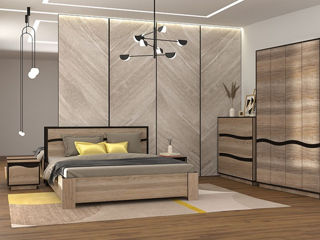 Dormitor Yasen Geneva B(4D) Stejar Sonoma Trufel/Wenge Magic
