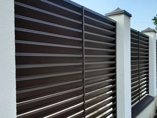 Заборы, garduri din profnastil, профнастил для забора, заборы из профнастила, фундамент под забор,
