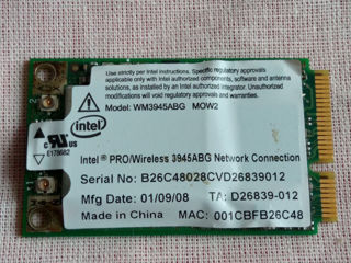 Wi-Fi модули Atheros Anatel AR5B125 PC. WM3945ABG MOW2 Intel Pro foto 2