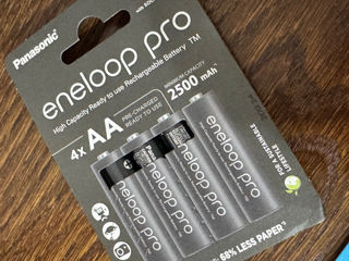 Panasonic Eneloop Pro Acumulatori NI-MH Tip R6 AA de 2500mAh foto 3