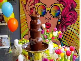 Шоколадный фонтан -  Бельгийский Шоколад. Belcolade. Сухой Лёд. Пищевой