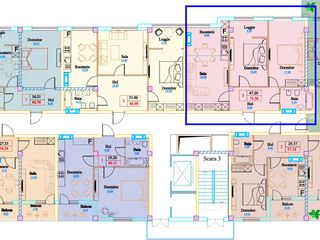 Mircea cel Batrin, apartament, 3 odai 73 mp, etajul 7/9, mijloc. Bloc nou ! foto 4