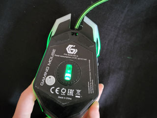 Gaming mouse gembird MUSG-001-G, verde foto 5