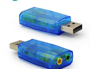 Виртуальная звуковая карта 5,1 3D энтернал USB аудио контроллер USB 2,0 до 3,5 мм разъем для наушник