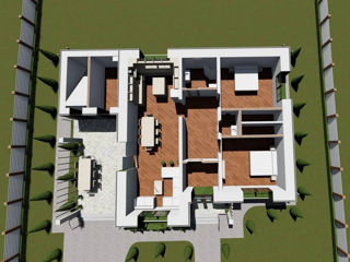 Casă de locuit individuală cu 1 nivel / parter / 136m2 / stil modern / construcții / arhitect foto 4