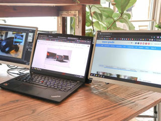 Triplu monitor. Triple screen laptop extender. Monitor dublu portabil pentru laptop 300euro foto 4