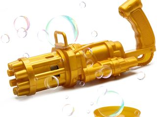 Пулемет генератор мыльный пузырей/ pistol de jucărie pentru baloane de săpun foto 1