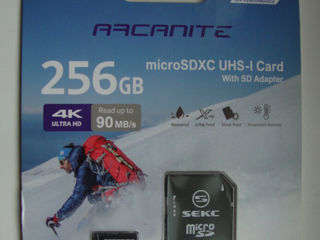 Micro SD SAMSUNG EVO SELECT, 256 GB, original, 100 mb/s, V30, U3, 4K, NOU, sigilat – 700 lei foto 2
