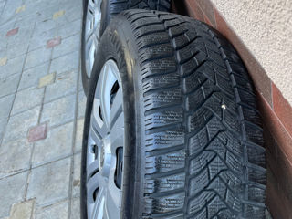 215/60 R16 Roti iarnă Dunlop anul 2021, Jante , 5/112, Skoda, Volkswagen, Audi, Seat