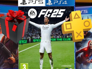 Игры Ps4 Ps5 FC25 1350лей Ps+ abonament ps moldova GT MK11 Gta5 Fifa Gow  Дарим Spiderman 2 в ТГ