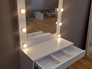 Oglinzi make up ,pentru machiaj facem diferite dimensiuni.Becurile led incluse,marimea 80/80cm foto 5