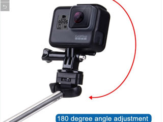 Bluetooth selfie stick cu lumina led foto 8