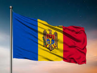 Drapelul Republicii Moldova si Europa din stofă 150x 90cm Флаг Молдова, Европа.