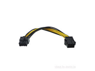 1 x 6 pin to 1 x 8 pin Cablu prelungitor - adaptor 1 x 6 pini la 1 x 8 pini