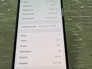 Vând Iphone 15,128gb black foto 2