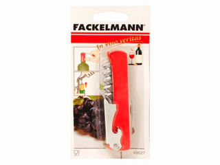 Tirbuson Pentru Chelneri+Deschizator Fackelmann 11Cm, Inox/Plastic foto 5