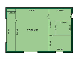 Apartament cu 1 cameră, 33 m², Centru, Bucovăț, Strășeni foto 2