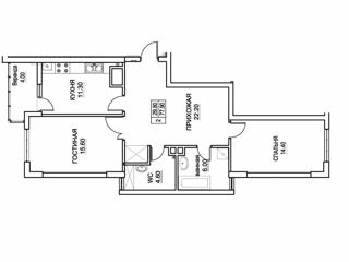 Apartament cu 2 camere, 78 m², Buiucani, Chișinău foto 20