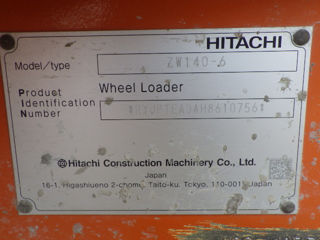 Incarcator frontal hitachi zw140-6 / фронтальный погрузчик hitachi zw140-6 foto 4