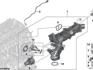 Впускной коллектор Bmw f01 f02 f07 f10 foto 2