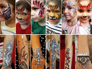 Pictura / desene pe fata pentru copii (face painting) / рисунки на лице для детей, аквагрим foto 10