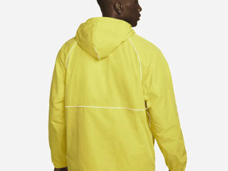Nike Air Men's Full-zip Hooded Woven Jacket Loose Fit Yellow Size L, XL New foto 6