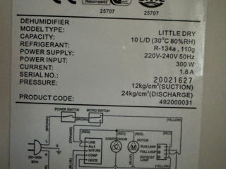 Dezumidificator Argo Little Dry 10 L/D foto 2