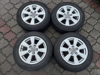 Vind 4 jante cu cauciucuri M/S 225/55 r16 originale audi foto 2