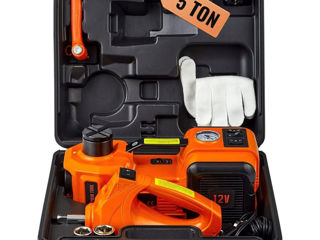 Cric electrohidraulic 5t 5in1 + cheie de impact + pompa electrica si lanterna foto 3