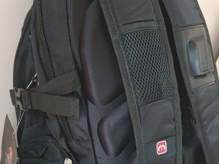 Рюкзак мужской, для ноутбука 17 дюймов, водонепроницаемый, с USB-зарядкой Ruishisaber (Swissgear) foto 10