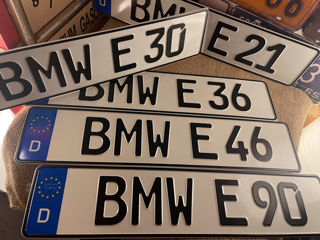 Номерные Знаки BMW ,bmw e36,e32,e30,e28,e39,e46,e60… foto 9