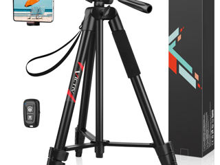 Victiv Phone Tripod, 54" Smartphone Tripod for iPhone, DSLR/Action Camera/Samsung with Phone Holder