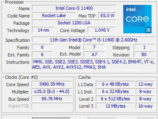 DesktopОфисный PC - i5-11400 16GB-DDR4 SSD-500GB foto 4