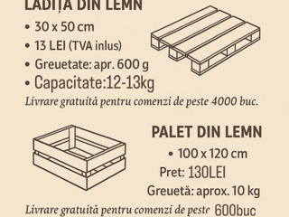 Paleti & Lazi din lemn foto 0