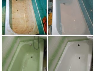 Restaurarea cazilor vechi de baie cu acril lichid vopsirea cazilor реставрация ванн в молдове foto 9