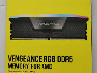 Corsair Vengeance DDR5 RGB 32GB(2X16GB) 6000Mhz CL30 Новые - 2500 Лей