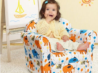 Детское бескаркасное кресло, новое из самого качественного поролона, съёмный чехол на молнии. foto 1
