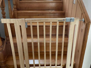 Ворота безопасности/ Poarta siguranta din lemn Easy Close Wood, 73-80cm, Safety 1st & Extensie-16 cm foto 2
