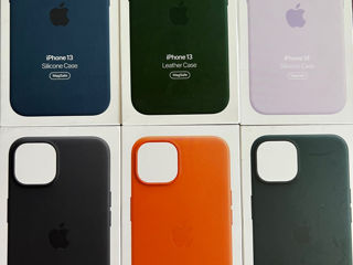 iPhone 13/14, 13/14 Pro,13/14 Pro Max Leather&Silicone Case 100% Originale Sigilate foto 2