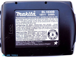 новый аккумулятор MAKITA BL1830B-2 18V LXT 3.0 Ah с датчиком расхода энергии, оригинальный 100% foto 5