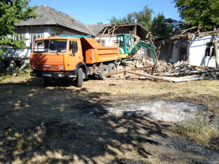 -demolări-cнос домов,matereale de construcții.demolari.kamaz. bobcat.miniexcavator... foto 2