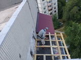 Ремонт крыша балкона из профнастила +утепление крыши пенопласто!!! 830 foto 4