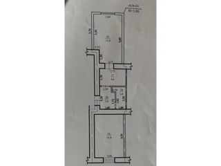 Apartament cu 2 camere, 38 m², Centru, Chișinău foto 3