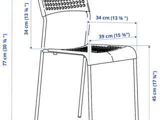 Set masă cu 4 scaune Ikea foto 3